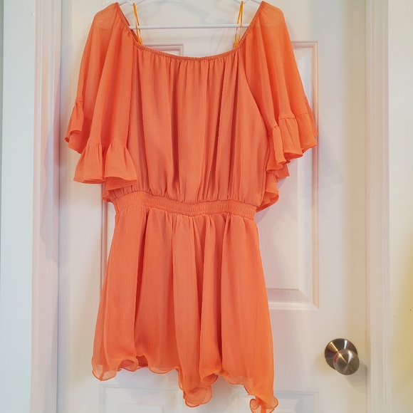 Endless Rose off the shoulder ruffle romper - Picture 5 of 6